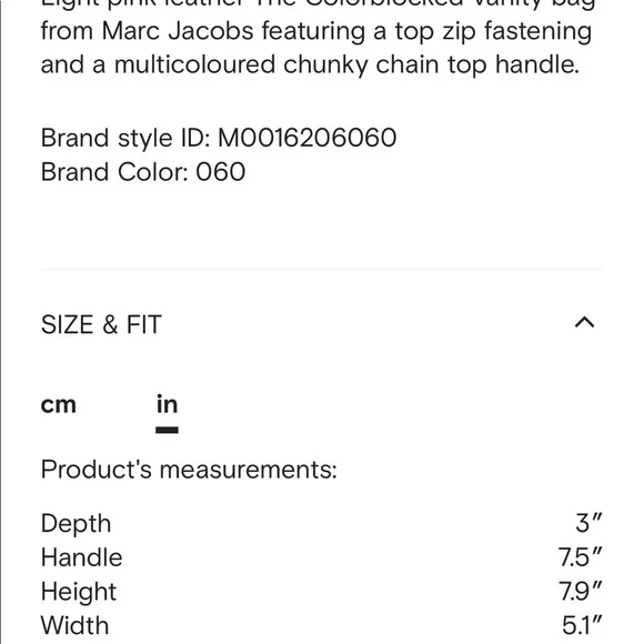 Marc Jacobs The Vanity Peach & Gray Crossbody Bag with Crossbody + Wrist Strap - Picture 14 of 14